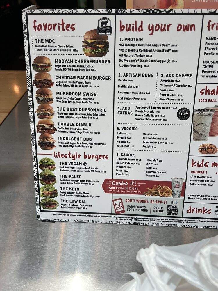 MOOYAH Burgers, Fries & Shakes - Oviedo, FL menu_pic