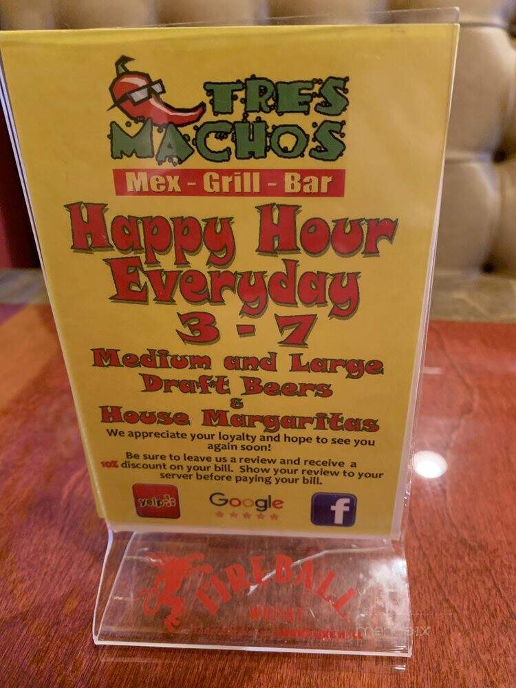 Tres Machos - Richmond, VA menu_pic