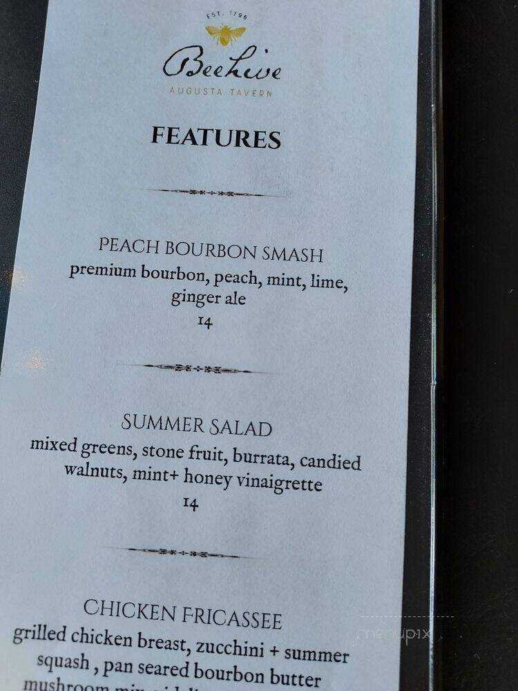 Augusta Beehive - Augusta, KY menu_pic