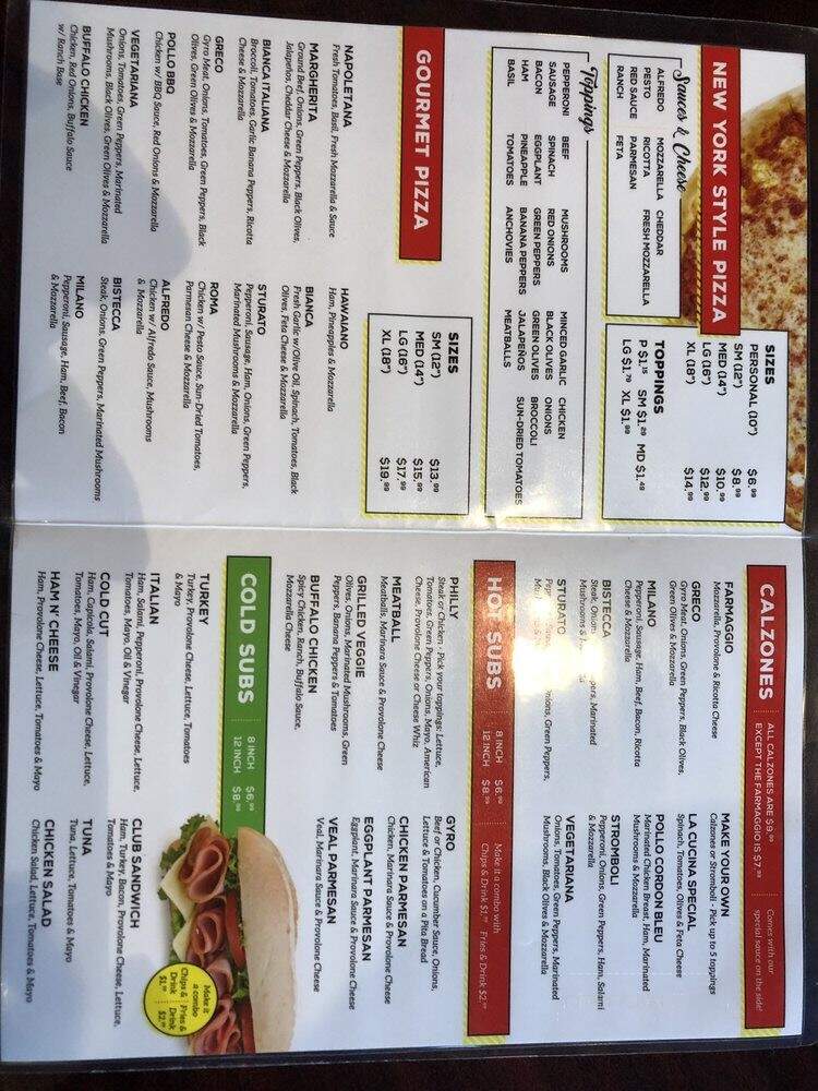 La Cucina Italiana - Morrisville, NC menu_pic
