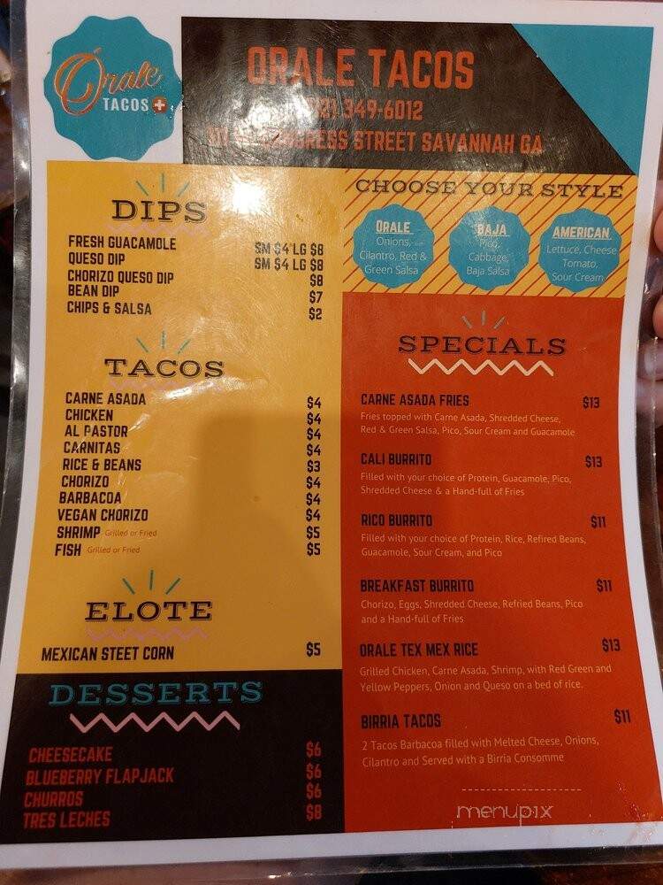Orale Tacos - Savannah, GA