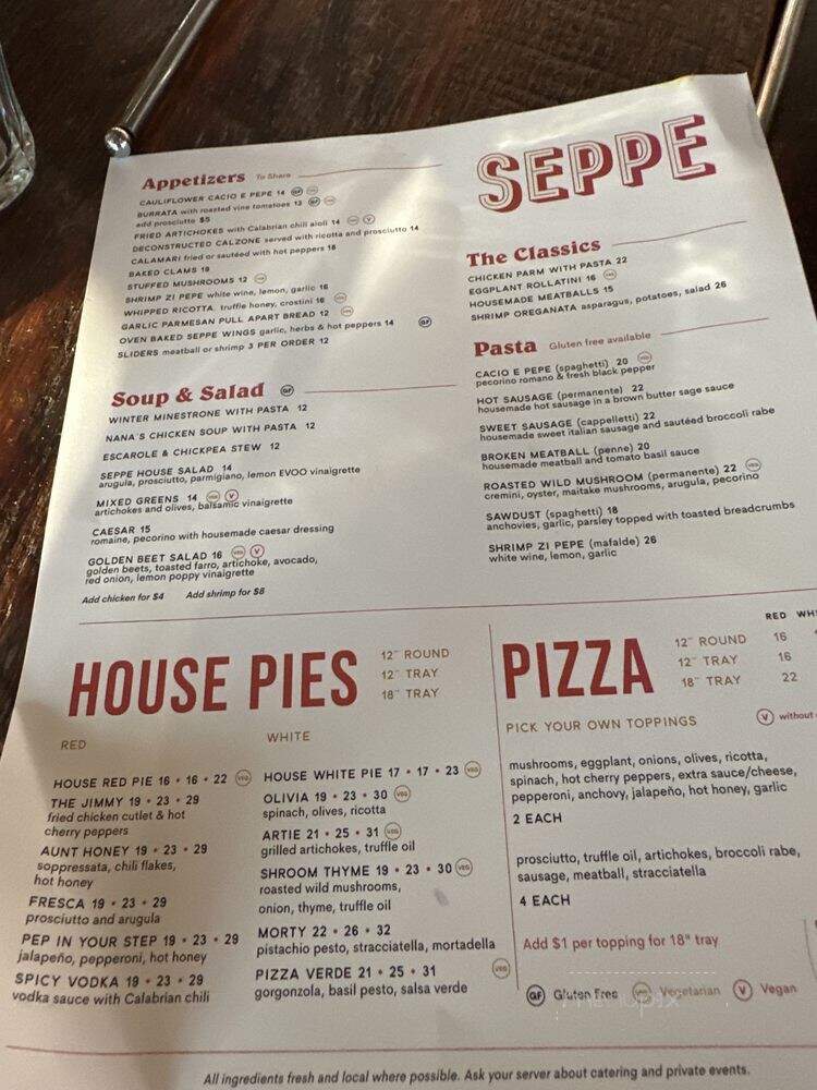 Seppe Pizza Bar - Staten Island, NY