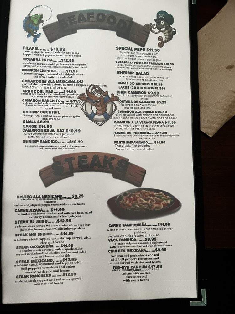 El Jaibo - Winchester, KY menu_pic
