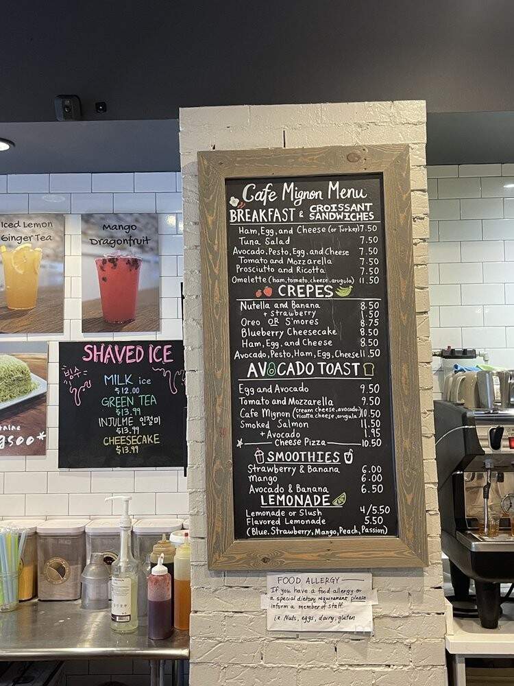 Cafe Mignon - Leonia, NJ menu_pic
