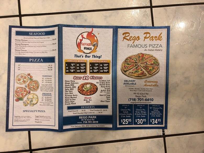 Rego Park Famous Pizza - Queens, NY