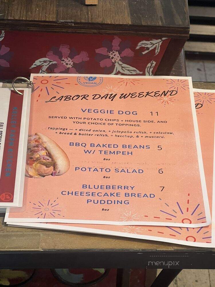 Kelley Farm Kitchen - Harpers Ferry, WV menu_pic