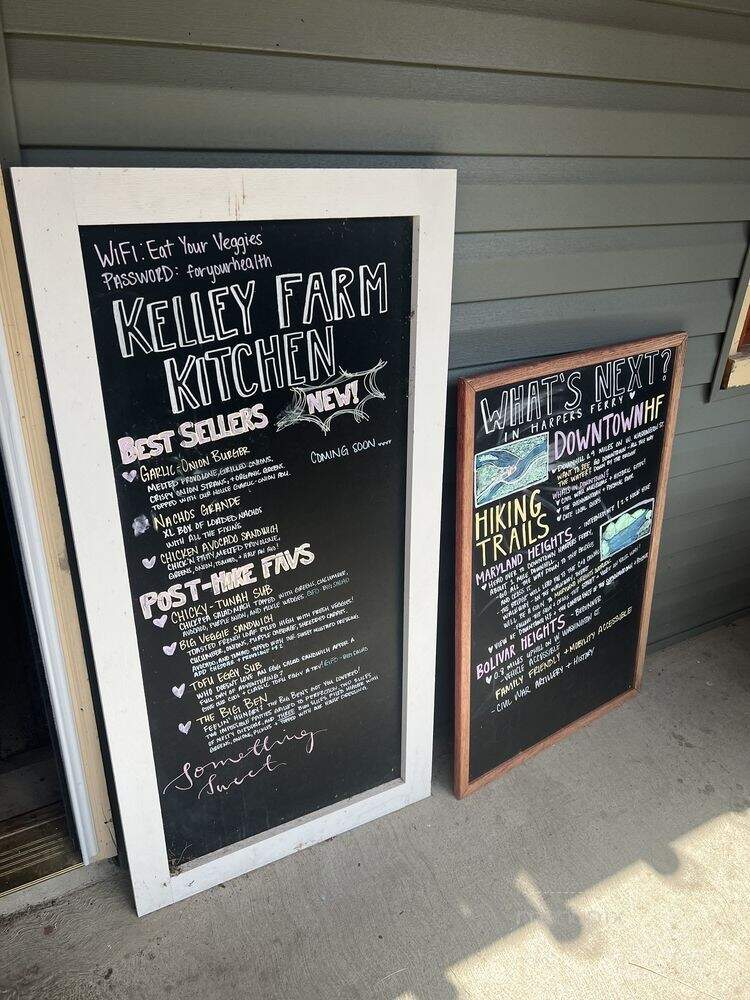 Kelley Farm Kitchen - Harpers Ferry, WV menu_pic