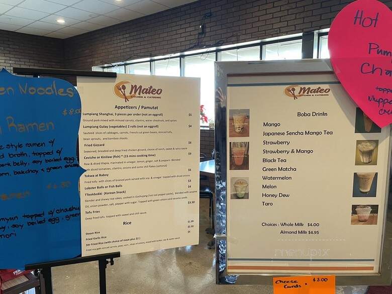 Mateo Kitchen and Catering - Sergeant Bluff, IA menu_pic