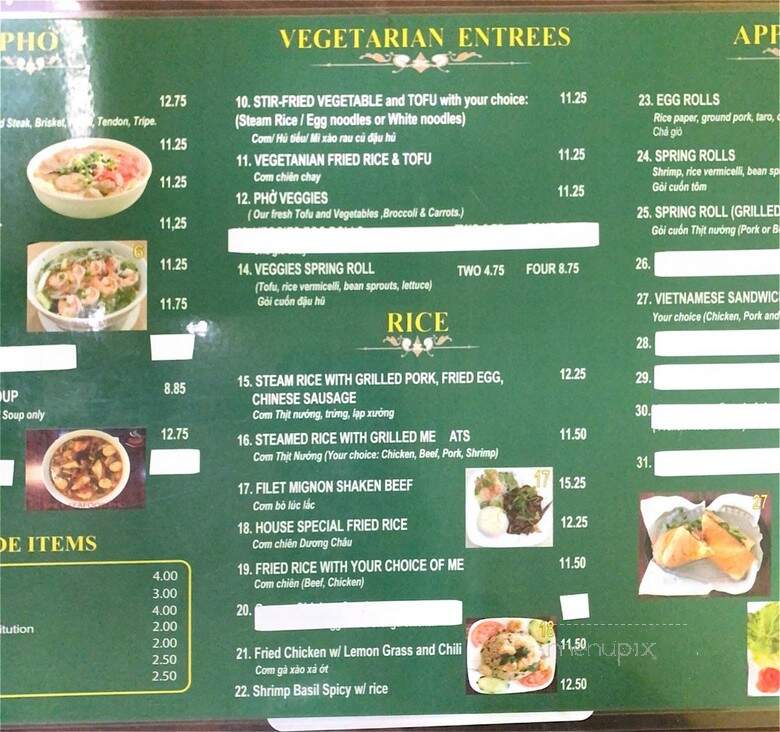 Pho 888 - Pomona, CA menu_pic