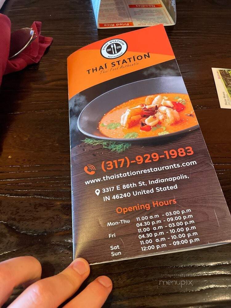 Thai Station Restaurant - Indianapolis, IN menu_pic