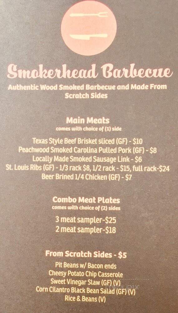 Smokerhead Barbecue - Croydon, PA menu_pic