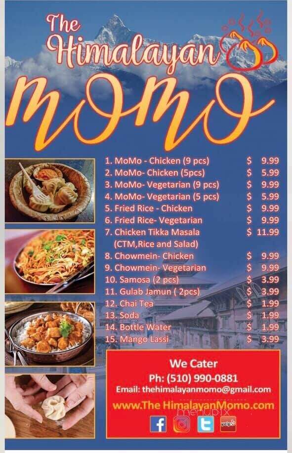 Himalayan MoMo - San Francisco, CA menu_pic