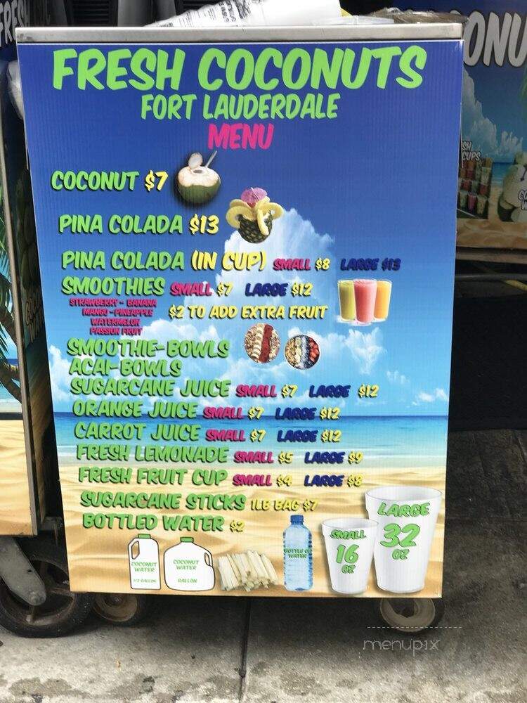 Fresh Coconuts Fort Lauderdale - Fort Lauderdale, FL menu_pic
