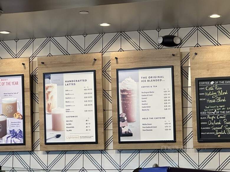 The Coffee Bean & Tea Leaf - Valencia, CA menu_pic