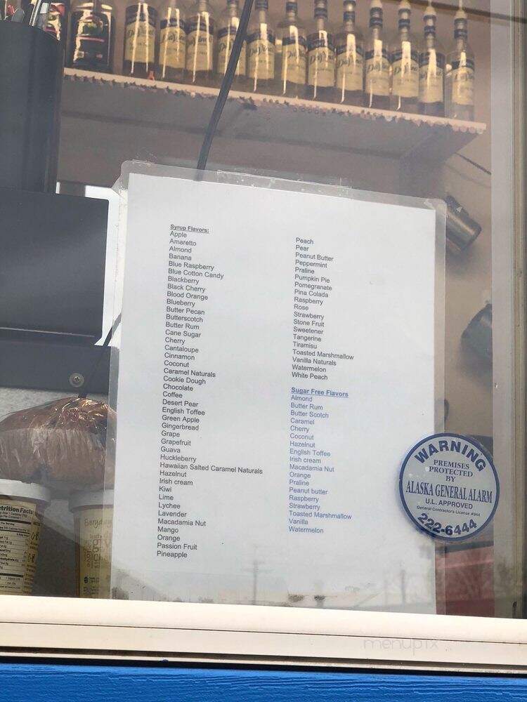Touch N' Go Coffee - Anchorage, AK menu_pic