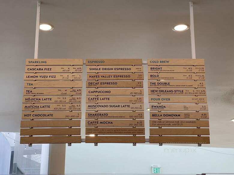 Blue Bottle Coffee - Santa Monica, CA menu_pic