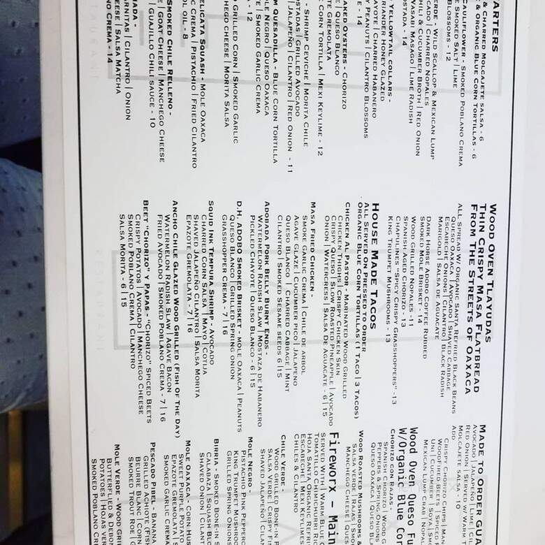 Exhale - Oceanside, CA menu_pic
