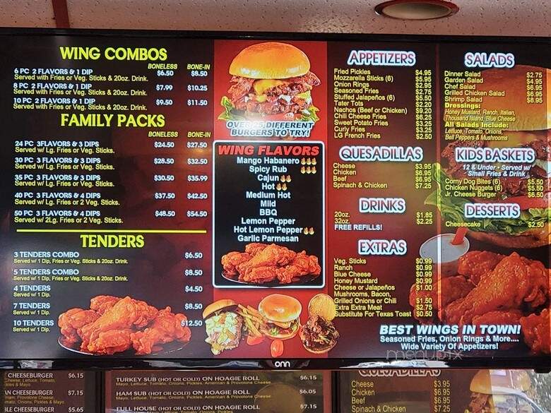Jimmy's Big Burgers - Arlington, TX menu_pic
