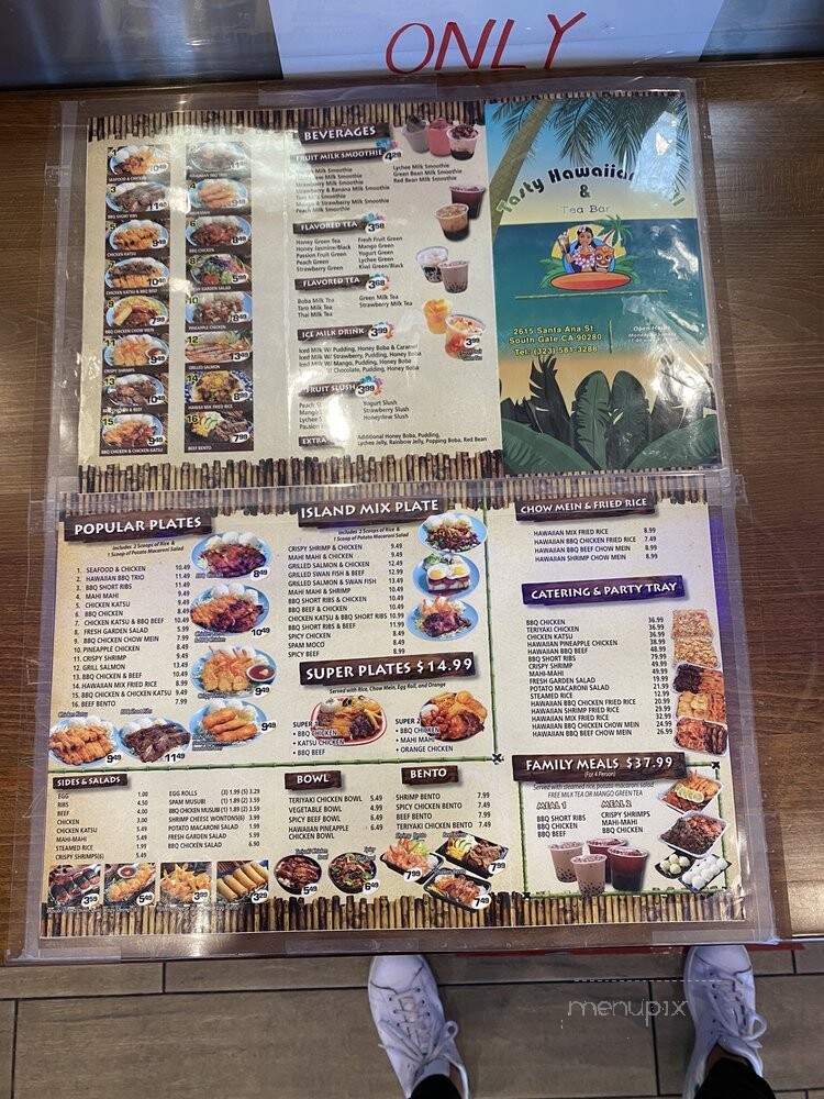 Tasty Hawaiian Grill & Tea Bar - South Gate, CA menu_pic
