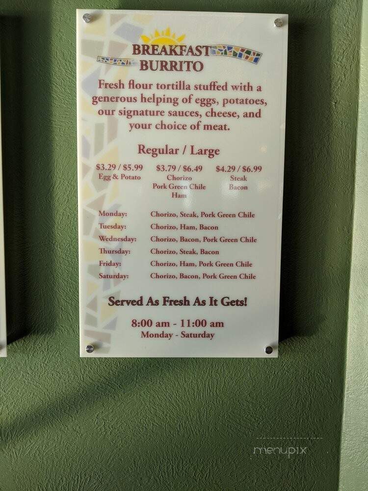 Cafe Mexicali - Johnstown, CO menu_pic