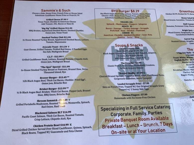 Bright Spot Cafe - Exton, PA menu_pic