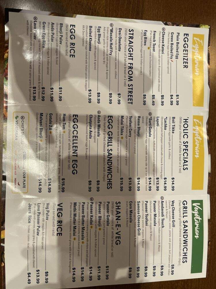 Egg-O-Holic - Chicago, IL menu_pic
