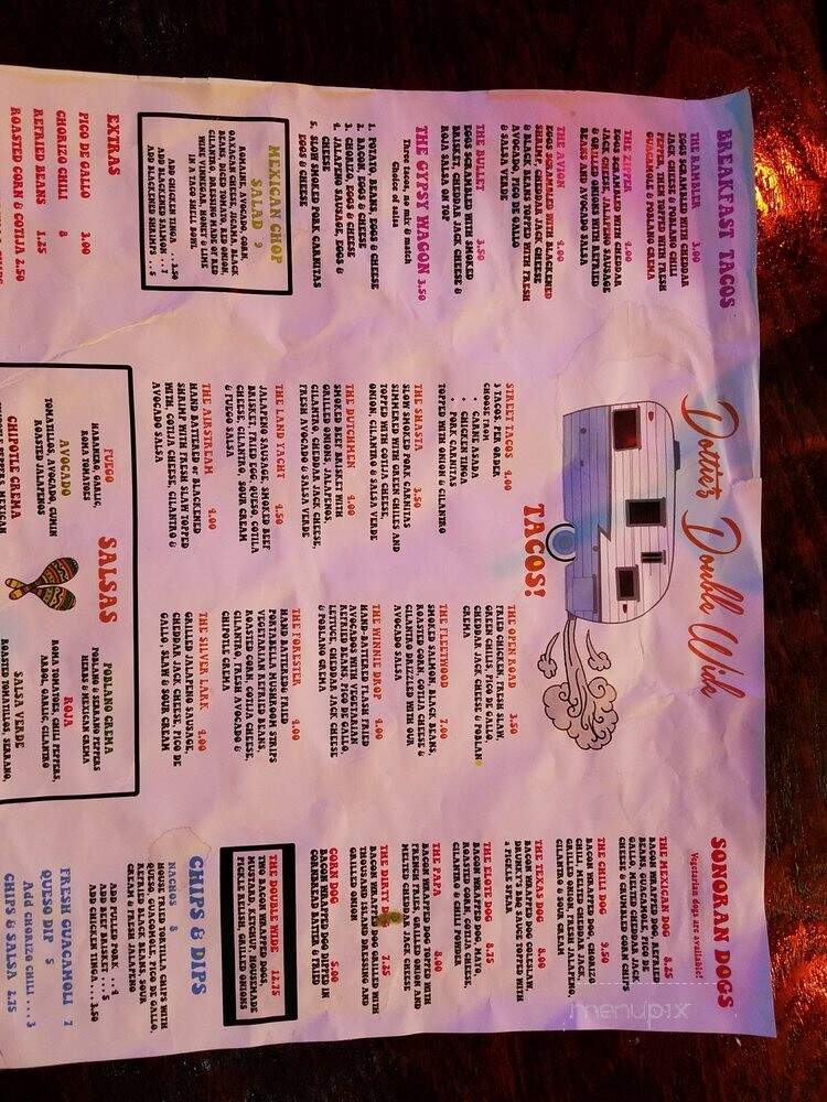 Dottie's Double Wide - Seattle, WA menu_pic