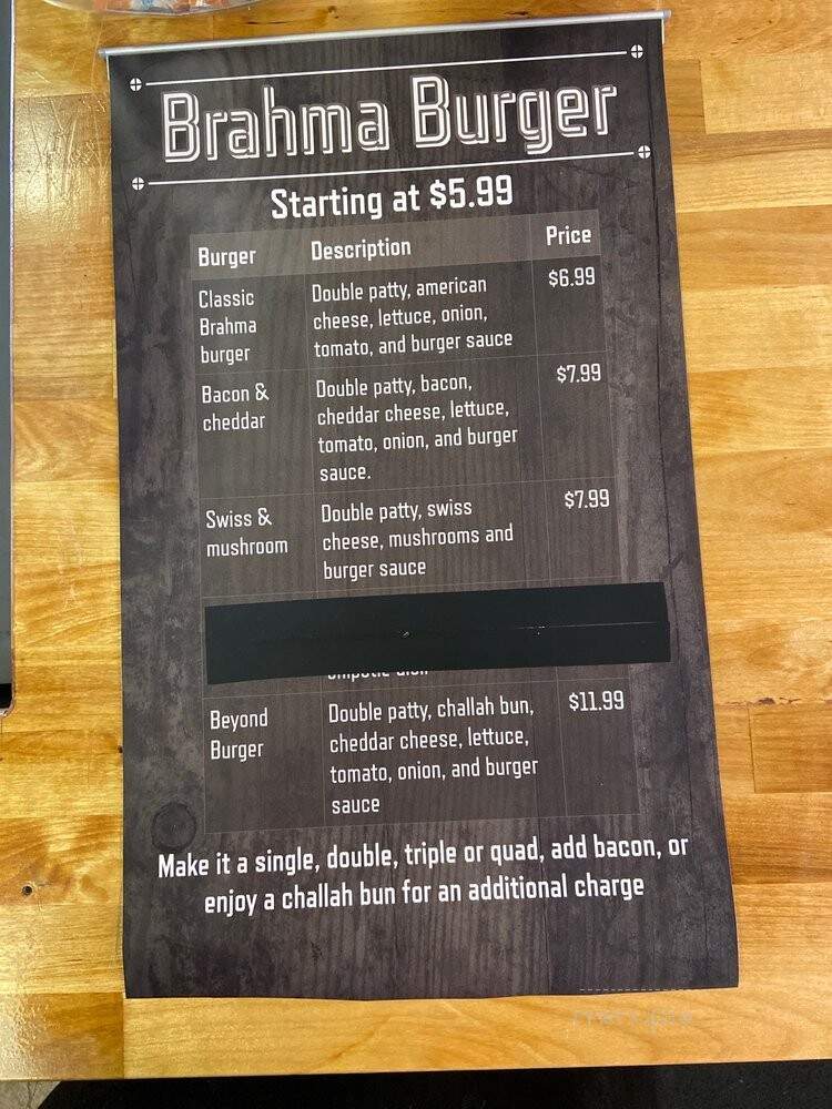 Brahma Haus - Chelsea, MI menu_pic