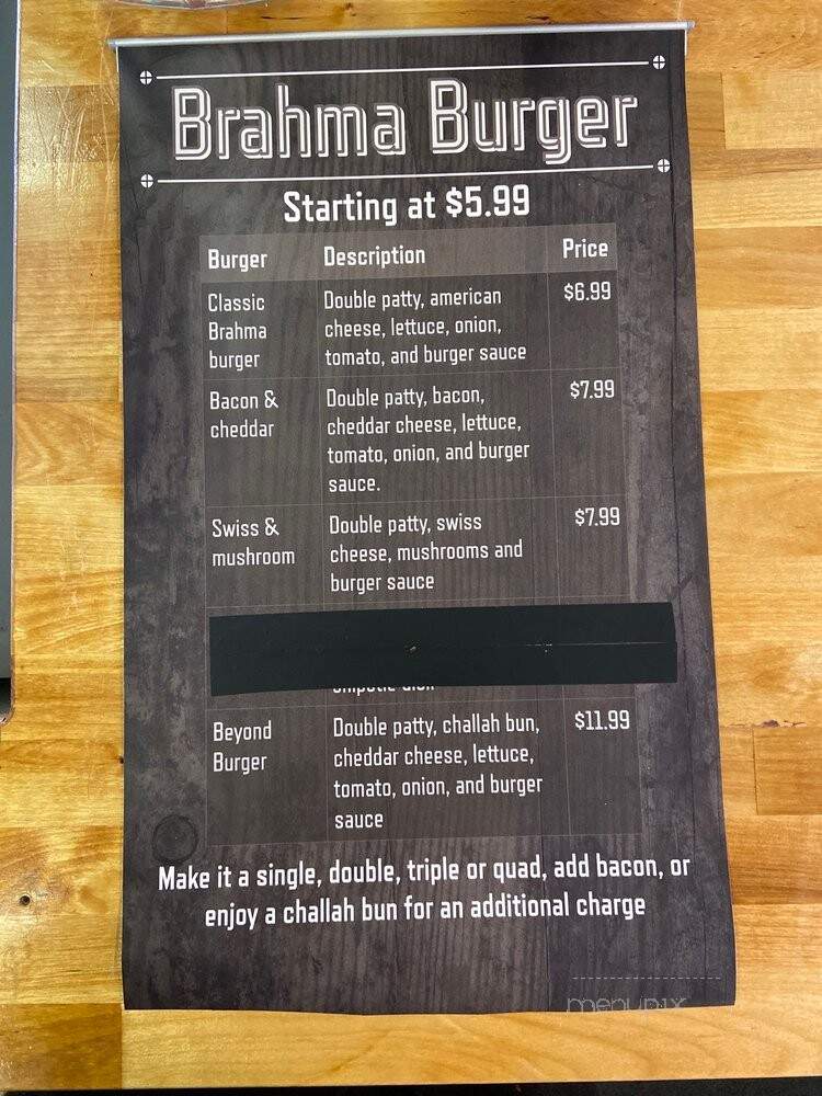 Brahma Haus - Chelsea, MI menu_pic