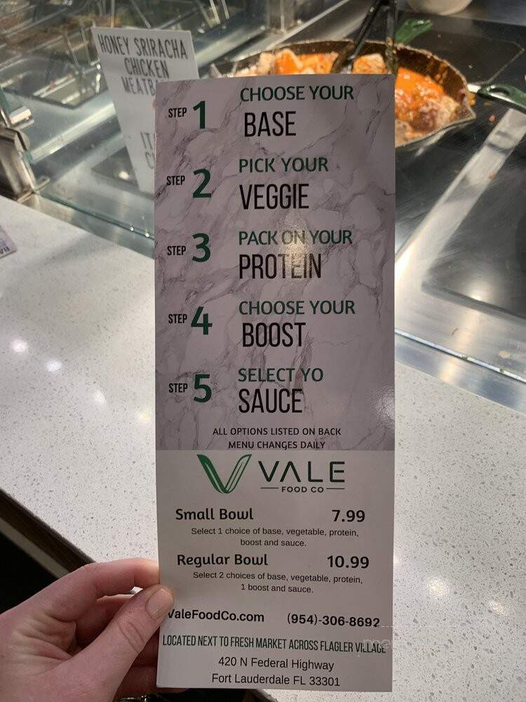 Vale Food - Fort Lauderdale, FL menu_pic