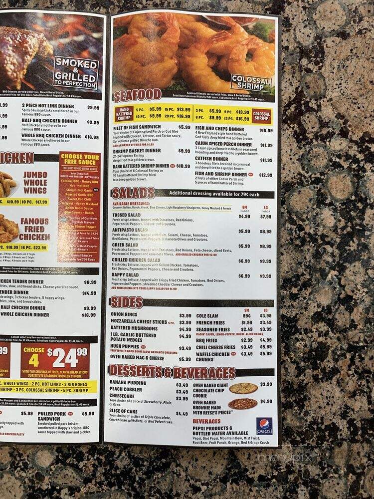 Happy's Pizza - Jackson, MI menu_pic