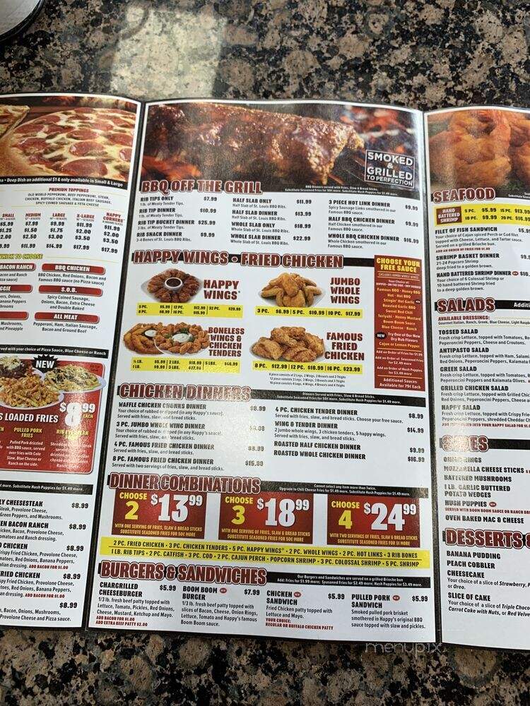 Happy's Pizza - Jackson, MI menu_pic