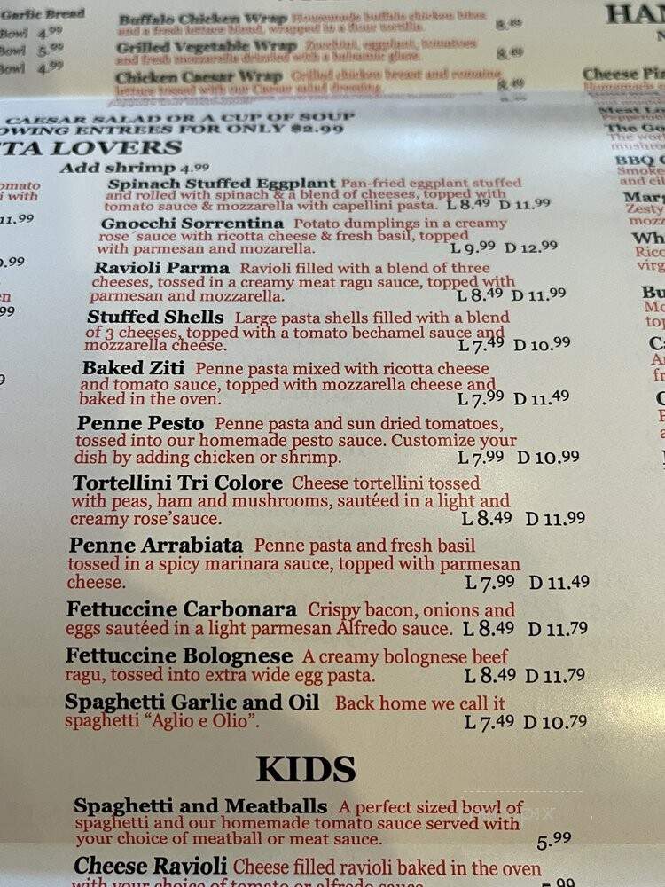 Di Meo's Pizzeria & Italian Kitchen - Crofton, MD menu_pic