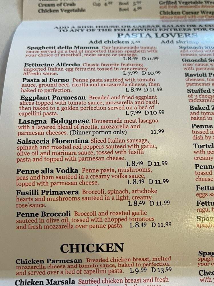 Di Meo's Pizzeria & Italian Kitchen - Crofton, MD menu_pic