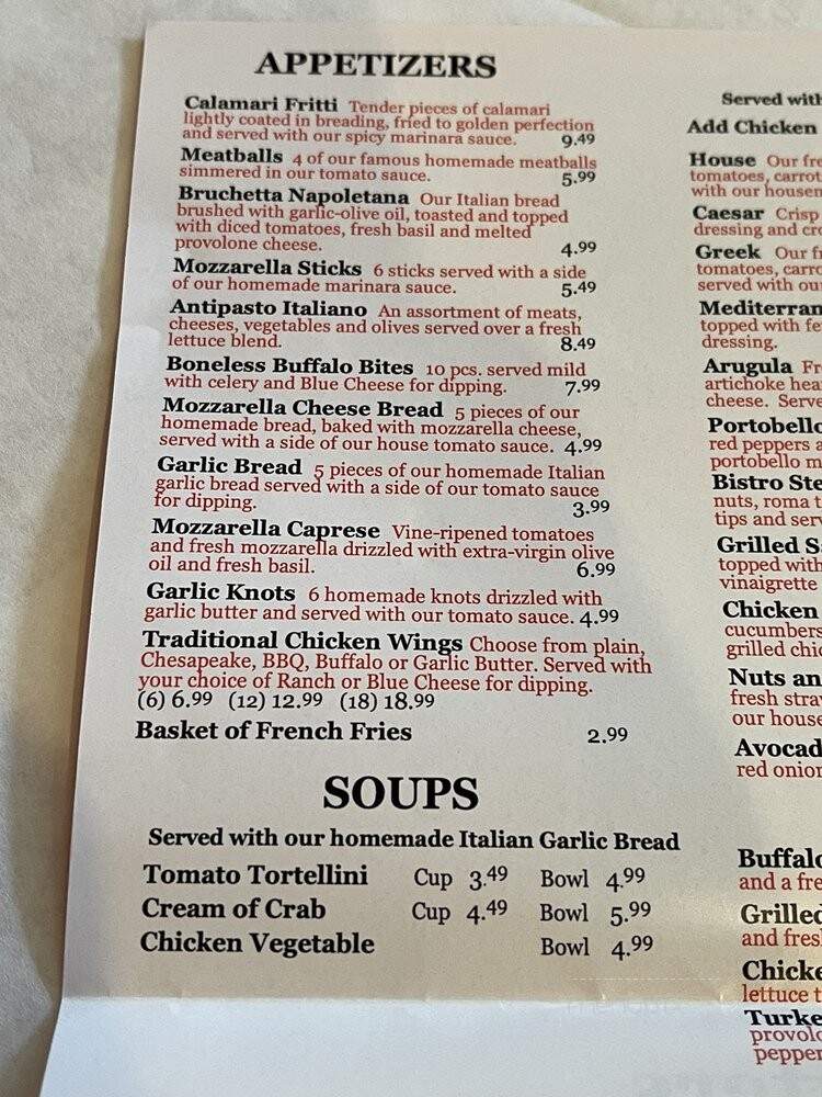 Di Meo's Pizzeria & Italian Kitchen - Crofton, MD menu_pic