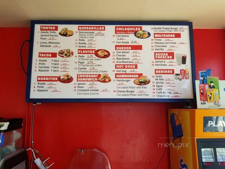 Tortas & Antojitos - Los Angeles, CA menu_pic