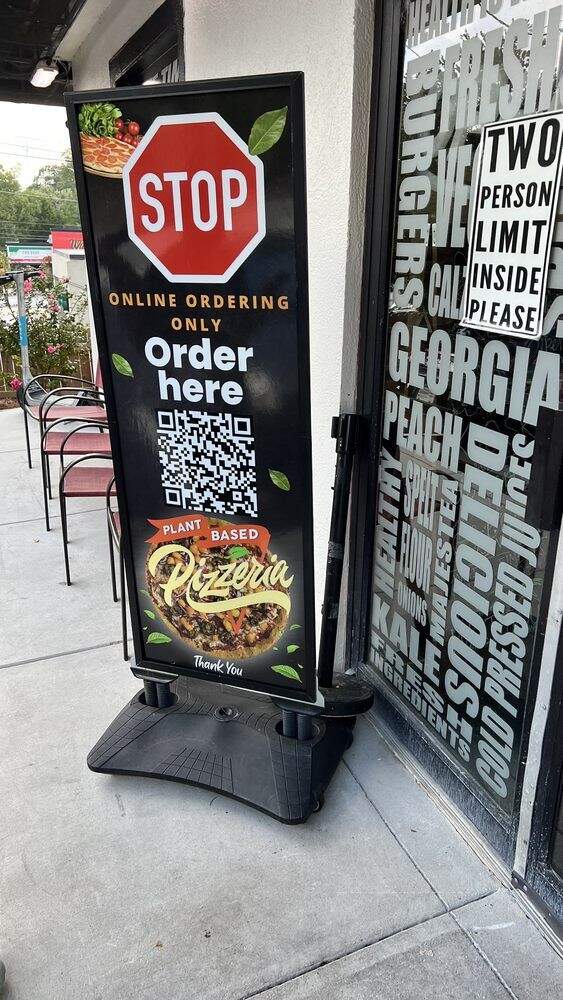 Plant Based Pizzeria - Atlanta, GA menu_pic