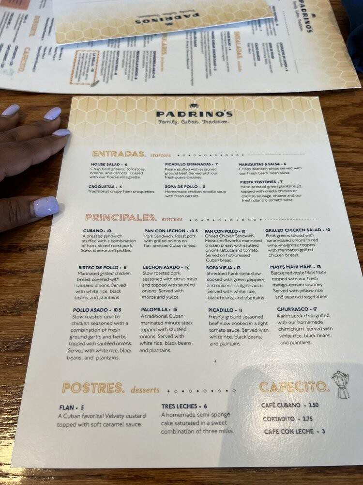 Padrino's - Dania Beach, FL menu_pic