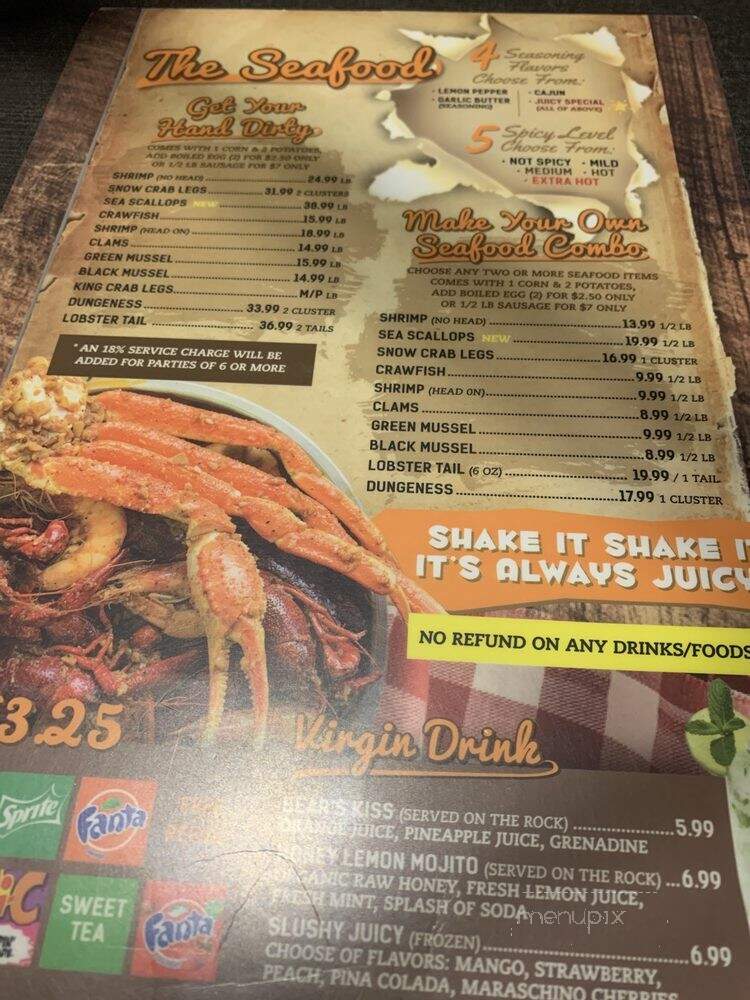 The Juicy Seafood - Indianapolis, IN menu_pic