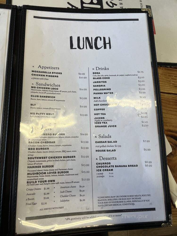 My Garage breakfast - North Las Vegas, NV menu_pic