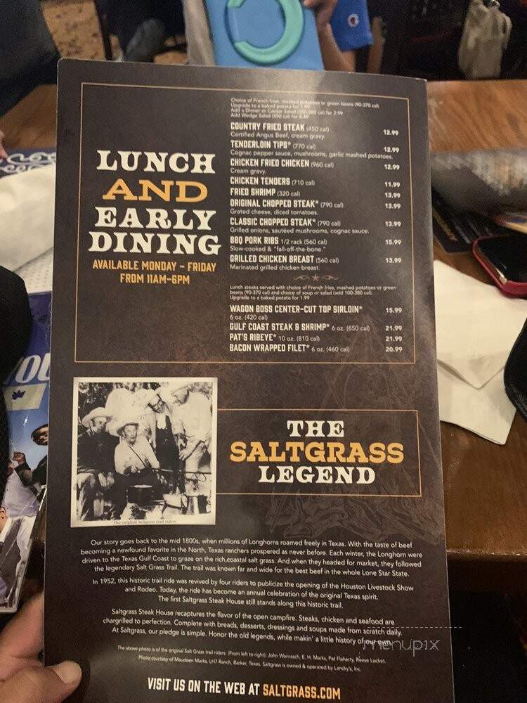 Saltgrass Steak House - The Colony, TX menu_pic