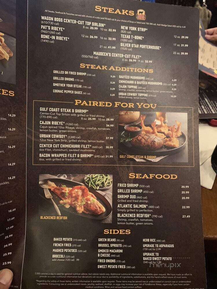 Saltgrass Steak House - The Colony, TX menu_pic