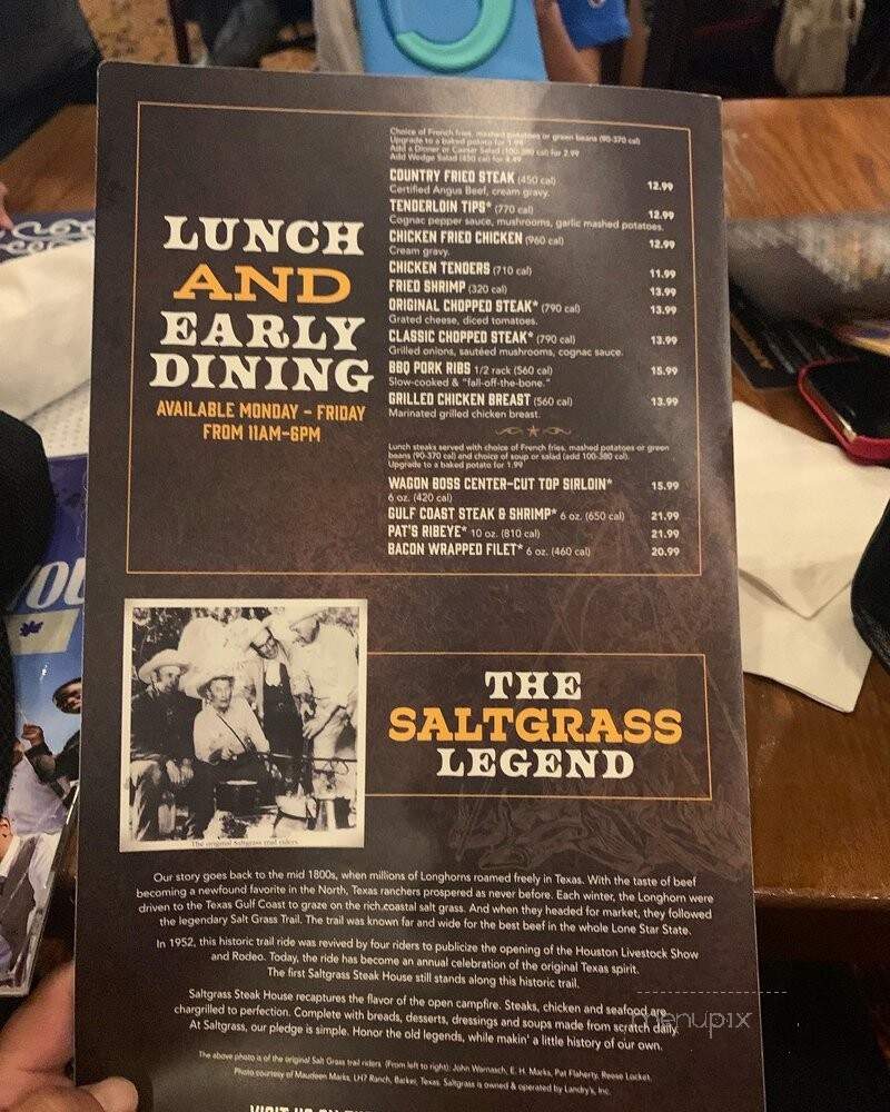 Saltgrass Steak House - The Colony, TX menu_pic