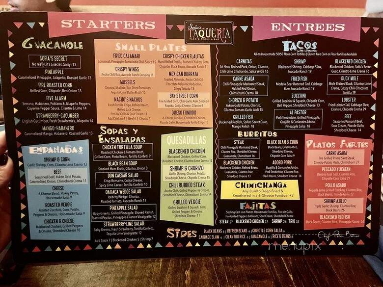 Sofia's Taqueria - Staten Island, NY menu_pic
