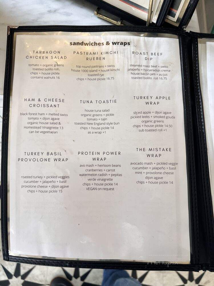 Homestead Solana Beach - Solana Beach, CA menu_pic