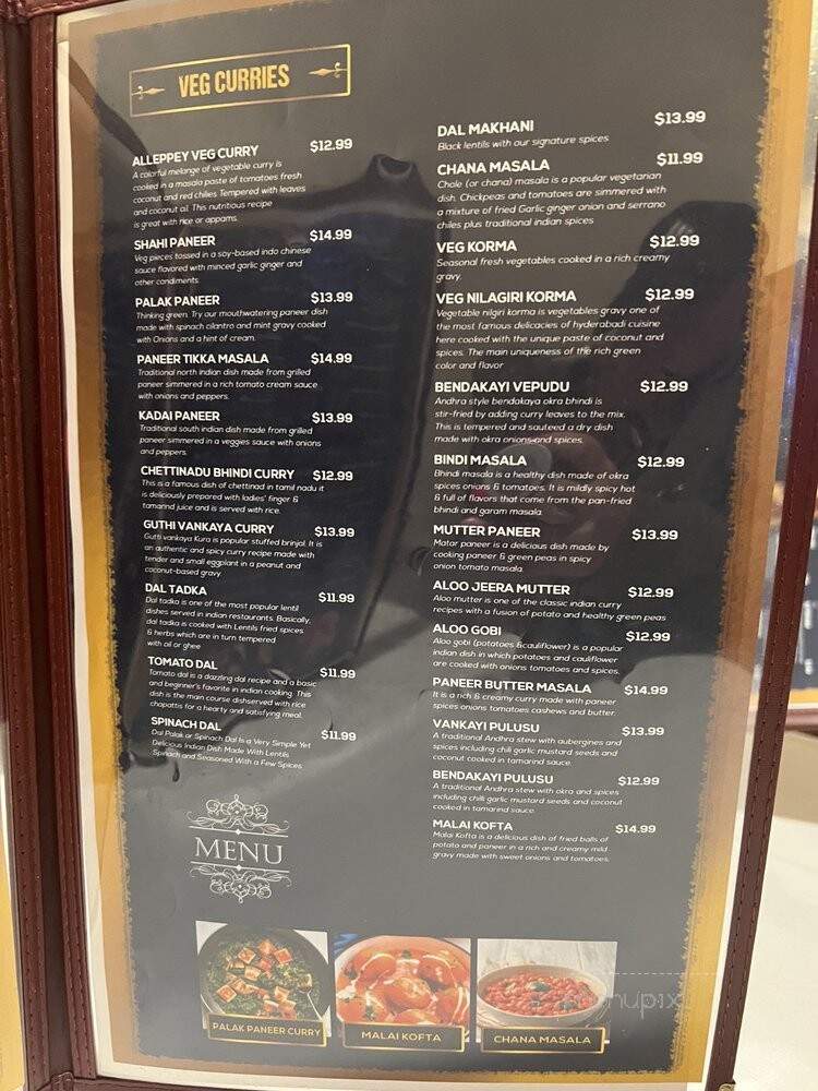 Turmeric Indian Cuisine - Draper, UT menu_pic