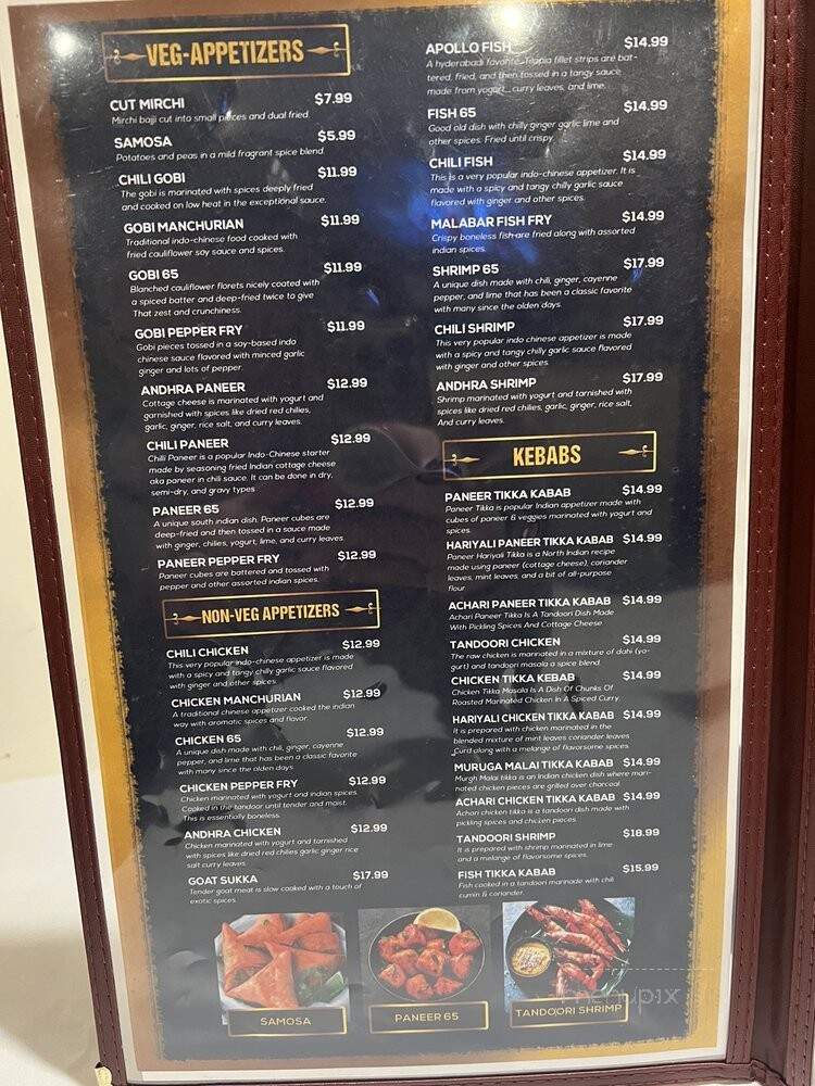 Turmeric Indian Cuisine - Draper, UT menu_pic