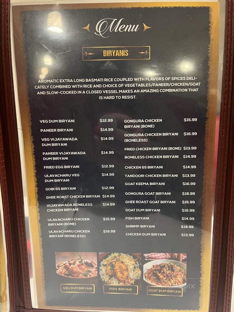Turmeric Indian Cuisine - Draper, UT menu_pic