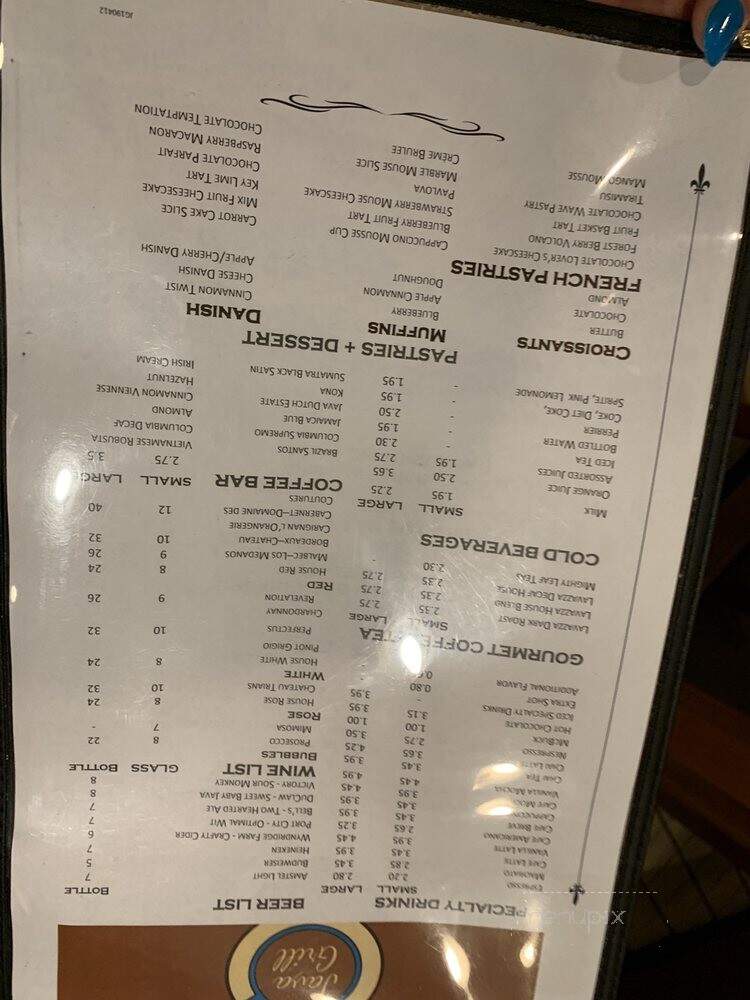 Java Grill - Alexandria, VA menu_pic