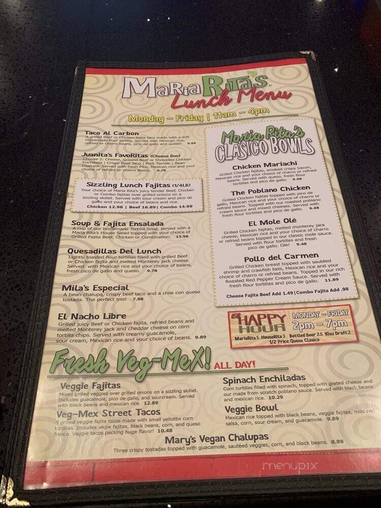Maria Rita's Tex-Mex - Houston, TX menu_pic